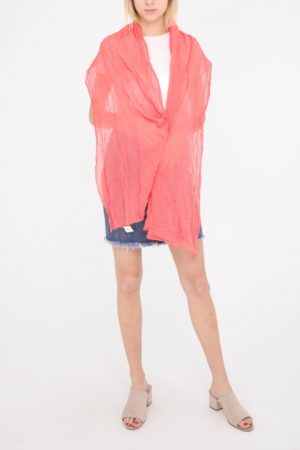 Foulard corail_41Bis accessoires grandes tailles femme
