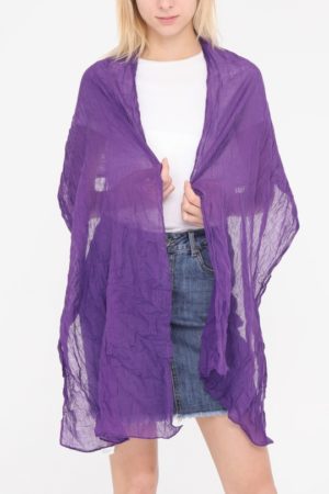 Foulard violet_41Bis accessoires grandes tailles femme