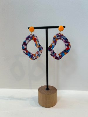 Boucles d'oreilles Eclipses oranges_41Bis mode et accessoires femme