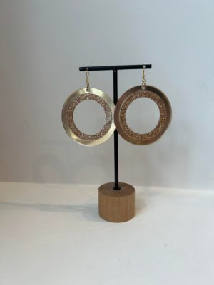 Boucles d'oreilles dorées Sloane_41Bis mode et accessoires femme Symphonie des bijoux