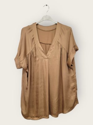 Blouse camel Lilly_41Bis mode femme grande taille