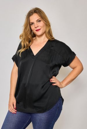 Blouse noire Lilly_41Bis mode femme grande taille