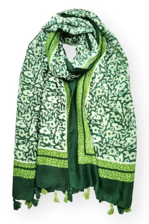 Foulard vert Blash_41Bis mode et accessoires femme