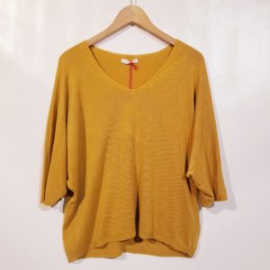 Pull moutarde Barbara_41Bis mode femme tendance