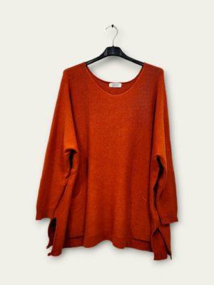 Pull rouille Kevin_41Bis mode femme grande taille