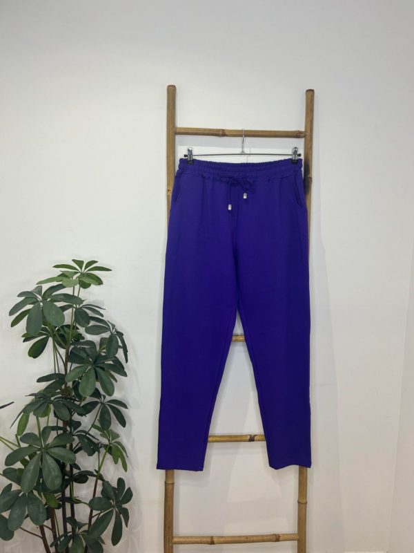 Pantalon violet John_41Bis mode femme grande taille