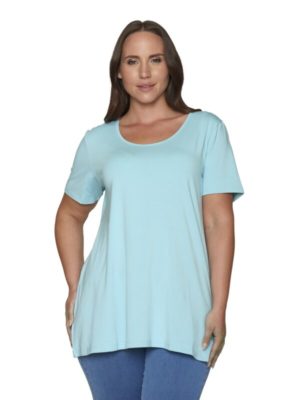 T shirt Bermudes turquoise_41Bis mode femme grande taille Ciso