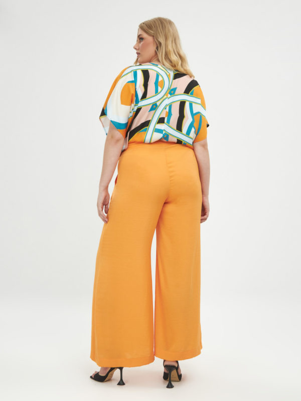 Pantalon orange Pavala_41Bis mode femme grande taille Mat Fashion