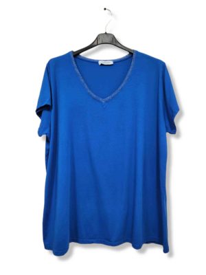 T shirt Melvin bleu roi_41Bis mode femme grande taille.webp