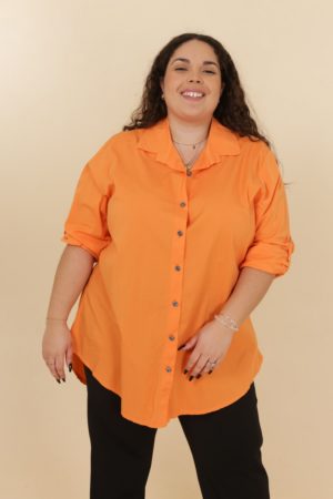 Chemise Summer orange_41Bis mode femme grande taille
