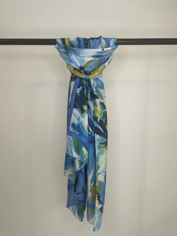 Foulard Polen bleu_41Bis mode femme grande taille