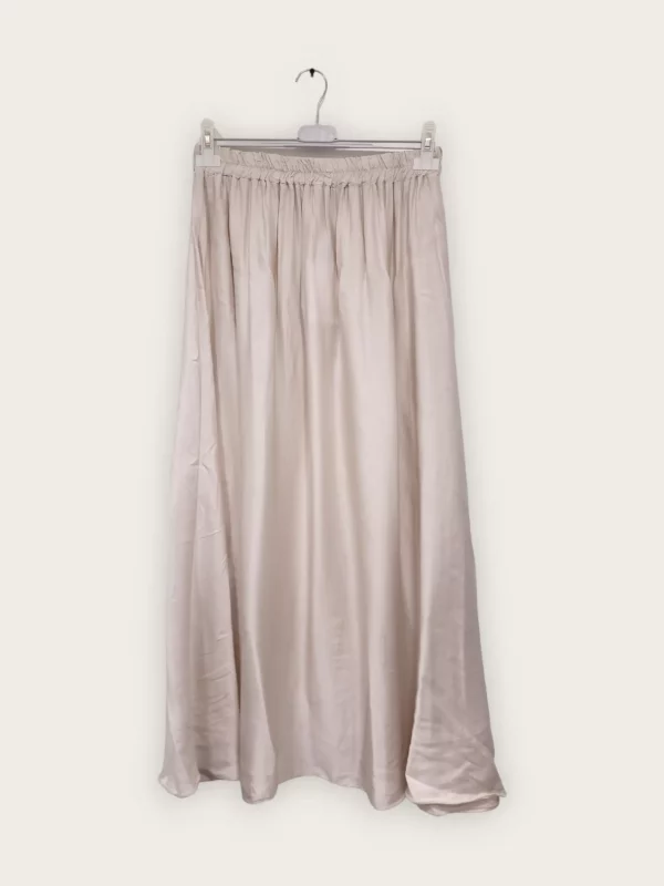 Jupe longue beige Soana_41Bis mode grande taille