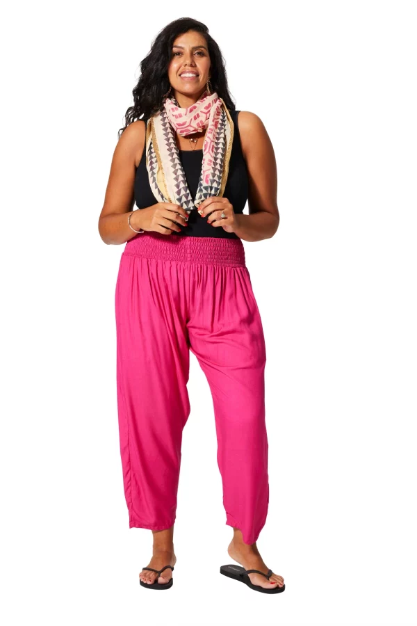 Pantalon Pietro fushia_41Bis mode femme grande taille