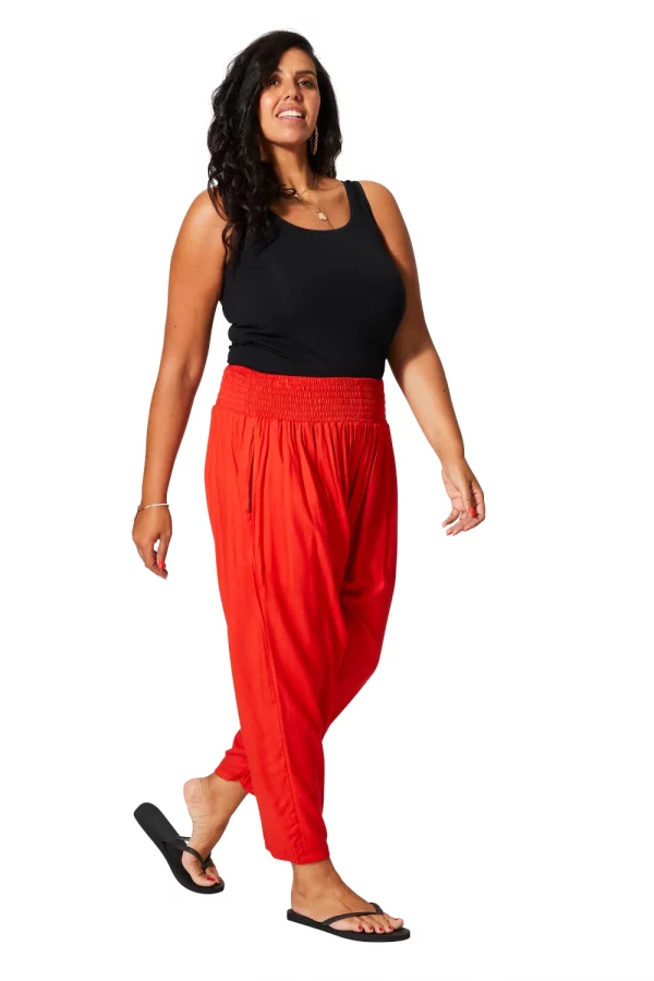 Pantalon Pietro rouge_41Bis mode femme grande taille