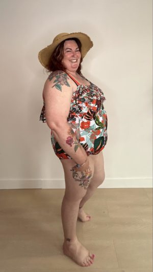 Maillot de bain Feuillages_41Bis mode femme grande taille Ulla Popken