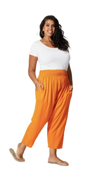 Pantalon Pietro orange_41Bis mode femme grande taille