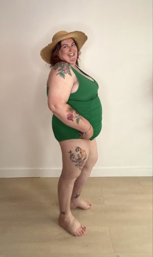 Maillot de bain Oméga vert_41Bis mode femme grande taille