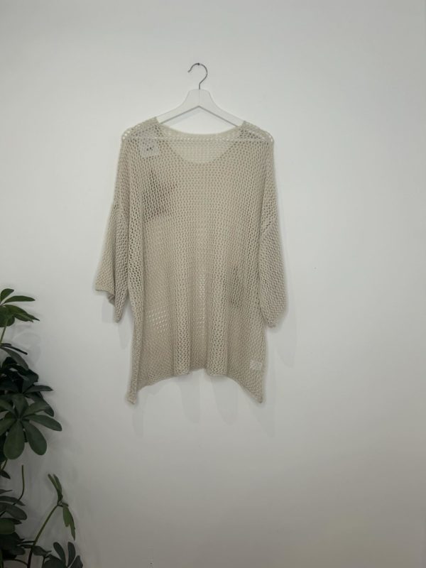 Pull fun écru_41Bis mode femme grande taille