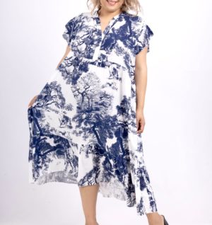 Robe Caron bleu marine_41Bis mode femme grande taille