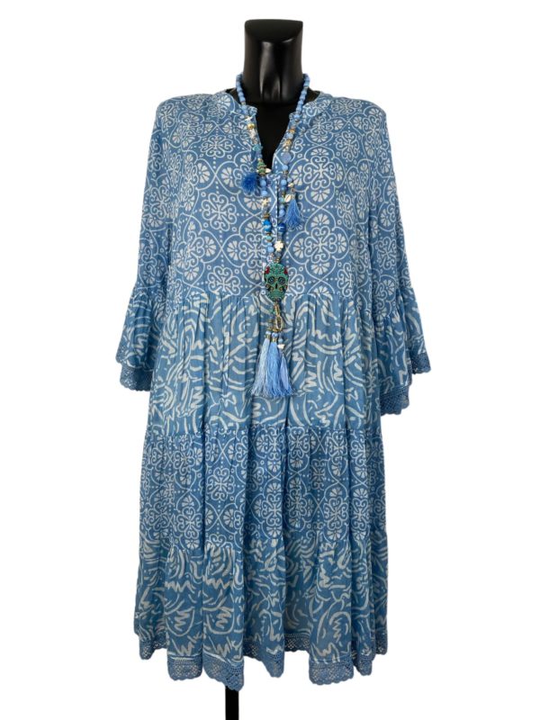 Robe Macha bleue_41Bis mode grande taille femme