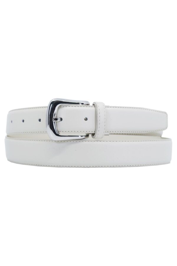 Ceinture fine écru_41Bis mode et accessoires femme