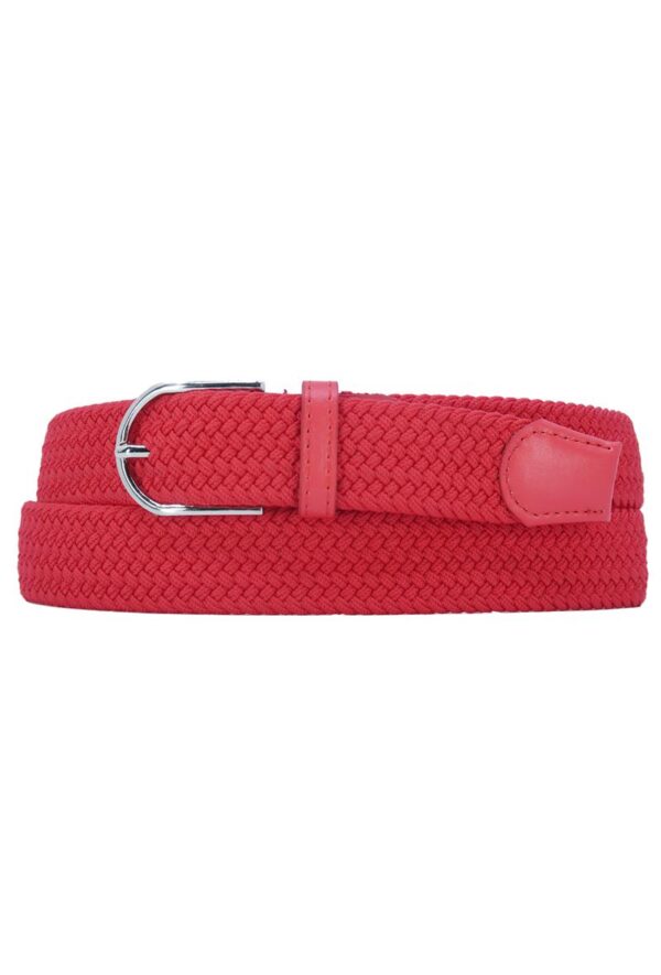 Ceinture tressée rouge_41Bis mode et accessoires femme