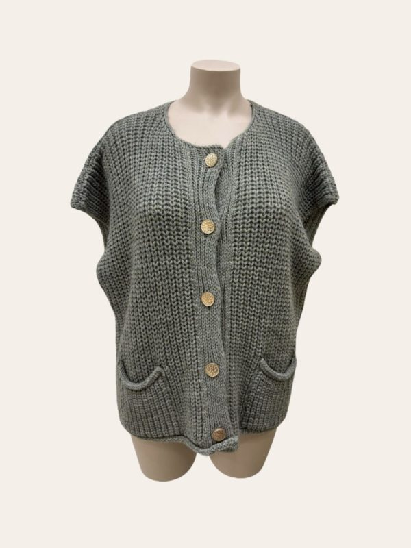 Gilet kaki Eden_41Bis mode femme grande taille