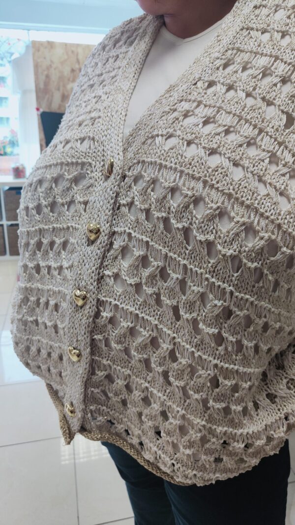 Gilet Coeurs_41Bis mode femme ronde Mat Fashion