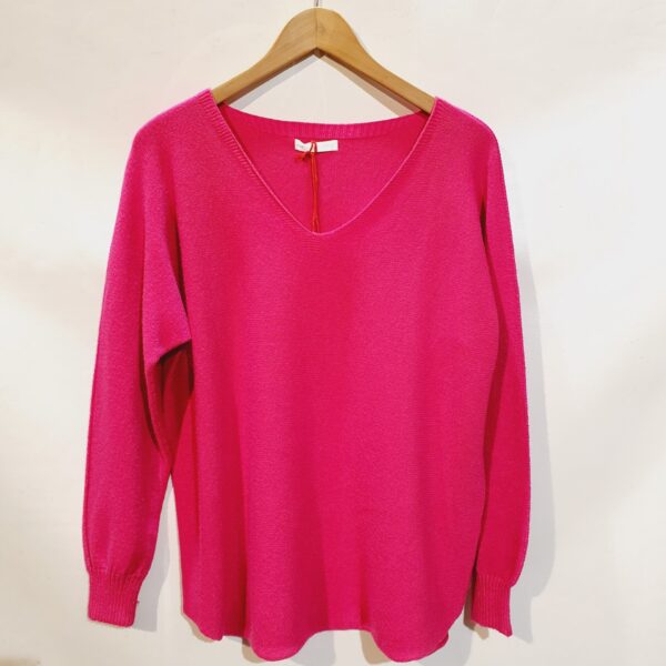 Pull fushia Loxy_41Bis mode femme raffinée