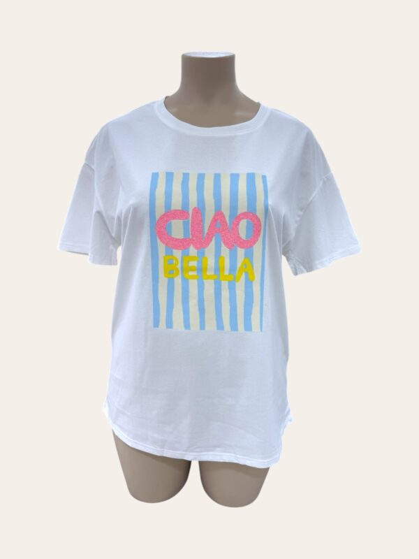 T shirt Ciao_41Bis mode femme ronde colorée