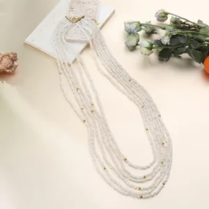 Collier Capucine blanc_41Bis mode et accessoires colorés pour femme
