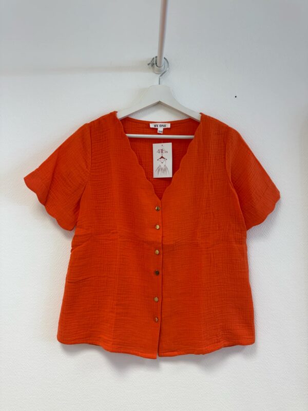 Haut Coto orange_41Bis mode femme colorée