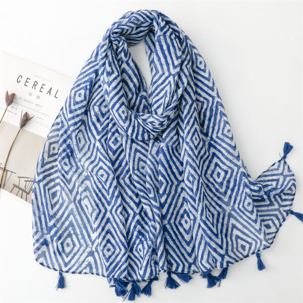 Foulard à pompons_41Bis mode et accessoires colorés