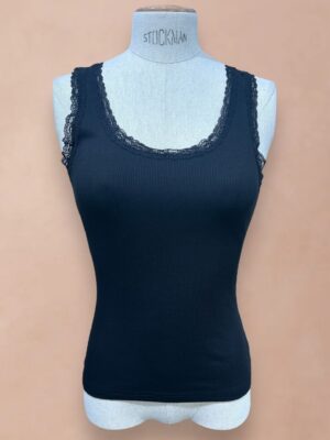 Débardeur Estelle noir_41Bis mode femme raffinée