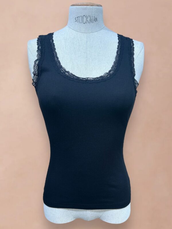 Débardeur Estelle noir_41Bis mode femme raffinée