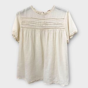 Blouse Philomène vanille_41Bis mode femme raffinée