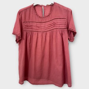 Blouse Philomène terracota_41Bis mode femme raffinée