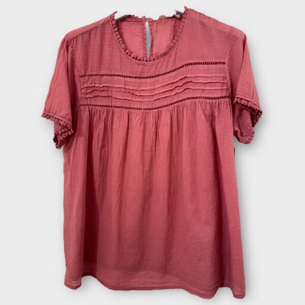 Blouse Philomène terracota_41Bis mode femme raffinée