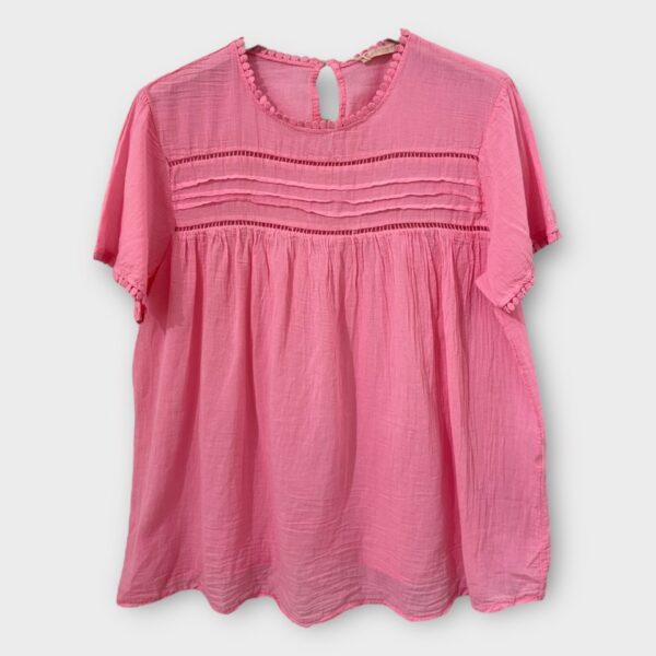 Blouse Philomène rose_41Bis mode femme raffinée