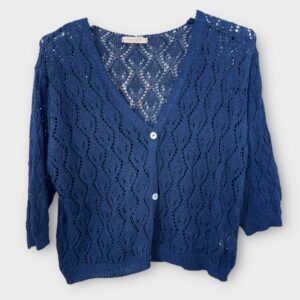 Gilet Marcel bleu marine_41Bis mode femme raffinée