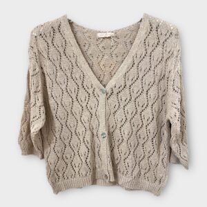 Gilet Marcel beige_41Bis mode femme raffinée
