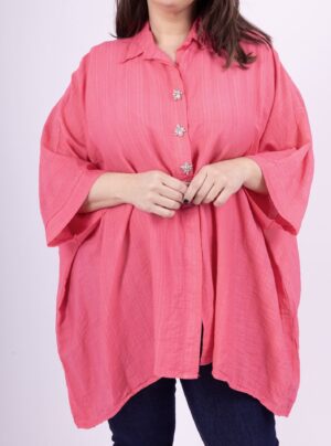Tunique Pia rose_41Bis mode et accessoires femme ronde