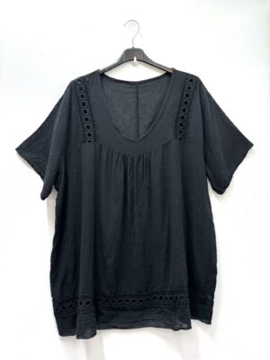 Blouse Malia noire_41Bis mode femme curvy