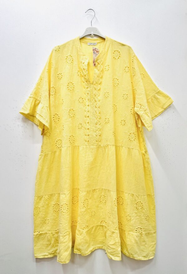 Robe Gipsy jaune_41Bis mode femme grande taille