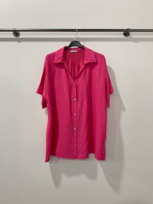 Chemisier Pika fushia_41Bis mode femme grande taille