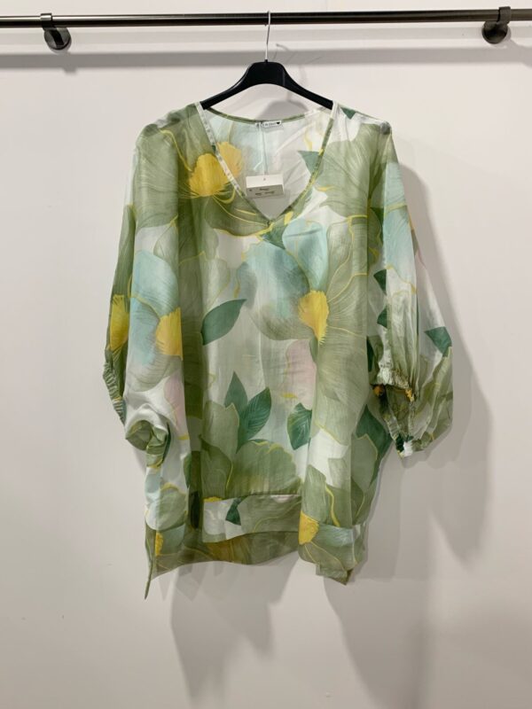 Blouse Tatiana verte_41Bis mode femme grande taille