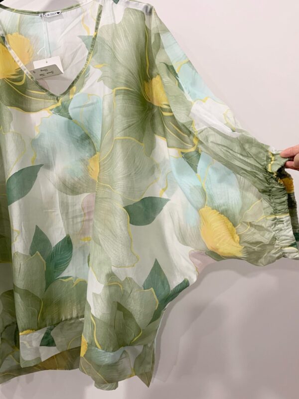 Blouse Tatiana verte_41Bis mode femme grande taille