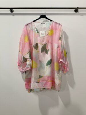 Blouse Tatiana rose_41Bis mode femme grande taille