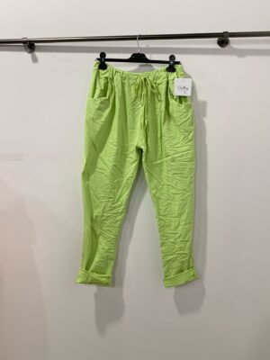 Pantalon Willow vert pomme_41Bis mode femme grande taille