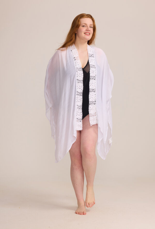Kimono Adam blanc_41Bis mode femme plage grande taille
